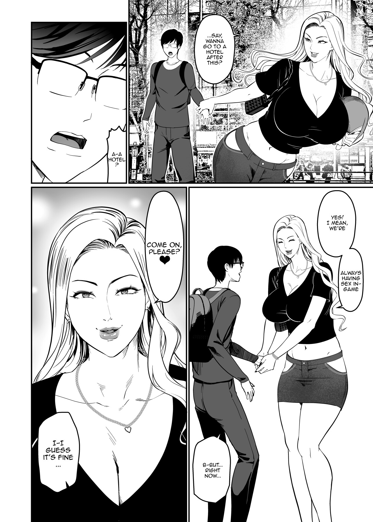 Hentai Manga Comic-That Girl Who Was So Pure In-game Turned Out To Be a Tall Gyaru!-Read-9